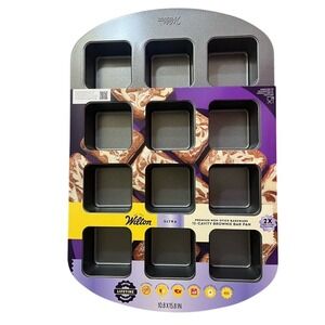 Wilton Ultra Brownie Bar Pan Bakeware 12 Cavity Dishwasher Safe NWT